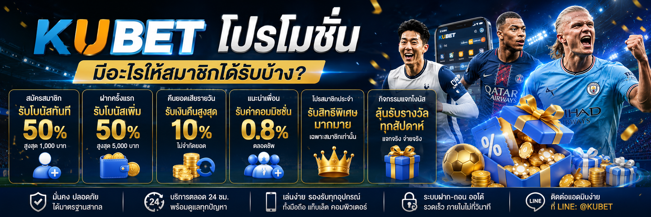 KUBET โปรโมชั่น มีอะไรให้สมาชิกได้รับบ้าง